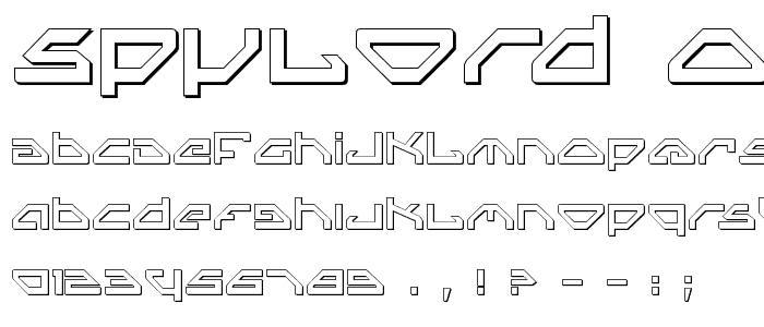 Spylord Outline font